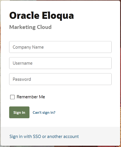 Enter instance credentials during installation